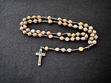 Antique Rosary Picasso Marble Beads Germany Rare/uncommon 21” picture