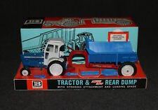 Britains 1:32 1965 Fordson 9630 Super Major Tractor Rear Dump Blue MIB picture