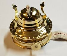 MASON JAR #2 OIL LAMP BURNER BRASS PLATED WITH WICK NEW 30286JB  picture