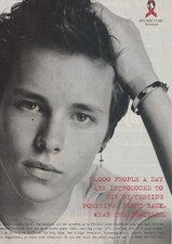 Jonathan Jackson teen magazine pinup HIV testsing add picture
