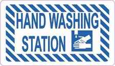3.5x2 Hand Washing Station Sticker Vinyl Business Sign Door Decal Wall Stickers picture