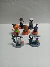 Lot Of 7 Solar Powered Halloween Themed Bobbleheads picture