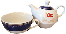 Titanic 1st Class VIP Cobalt Blue Personal Teapot picture