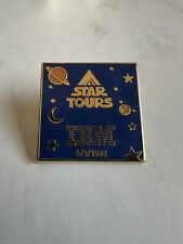 Star Tours Vintage 1992 IBM Pin Blue & Gold Tone 1