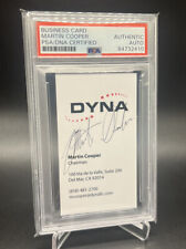 Martin Cooper Autograph PSA/DNA Signed Business Card Invented the Cellular Phone picture