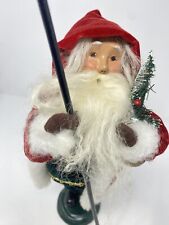 Vintage Byers Choice Carolers 1999 Red Victorian Santa Claus 12'' Tall picture