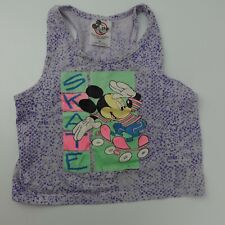 Vintage Skate Mickey Mouse Tank Top Kid's T-Shirt Size 6XL Made in USA picture