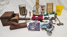 Awesome Vintage Antique Collectible Junk Drawer Lot Toys Mystery Bank Look @ Pic picture