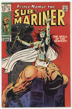 Sub-Mariner 9 Marvel 1969 FN John Buscema Roy Thomas 1st Serpent Crown Namor picture