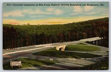 Alabama Montgomery Cloverleaf Intersection  Vintage Postcard picture