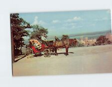 Postcard Old French Horsedrawn Carriage Mount Royal Montreal Canada picture