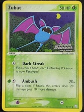Pokemon Zubat 82/109 Reverse Holo EX Team Rocket Returns RR picture