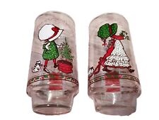 Vintage Ltd. Ed. Holly Hobbie Coca Cola Drinking Glass Christmas Lot Of 2 picture