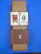 Vintage KEM Style Double Deck Playing Cards, 53 Cards Deck, Green & Browne W/Box picture