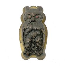 Vintage Owl Letter & Paper Clip, Note Holder, Wall Mountable, Collectible picture