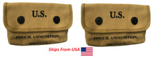 (PACK OF 2) U.S. WWII Shotgun Shell Pouch Khaki picture