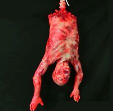 Halloween Prop Hanging Corpse Torso Half Body Skinned Bloody Party Decoration picture