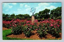 Columbus OH-Ohio, The Park of Roses, Sundial, Souvenir Vintage Postcard picture