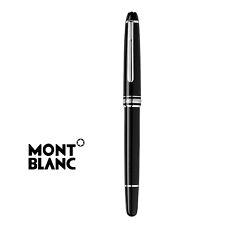 New Montblanc Pen Meisterstuck Classique Platinum Rollerball with Leather case picture