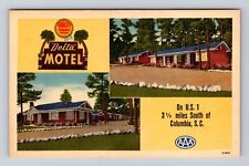 Columbia SC-South Carolina, Delta Motel, US Rt. 1, Advertising, Vintage Postcard picture
