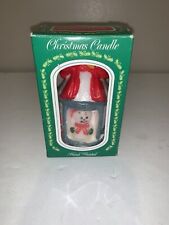 Vintage Hand Painted Christmas Candle Snowman NOS picture