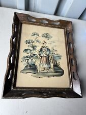 Framed Vintage Japanese Lithograph  picture
