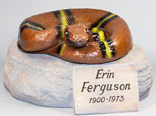 Wildlife Cremation Urn Human Ashes Holder Snake Memorial Unique Burial Sculpture picture