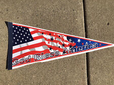 Vintage pennant patriotic God Bless America mid century felt with stayflatmailer picture