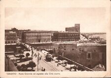 Taranto, Italy Ponte Girevole ed ingresso alla Citta nuova Vintage B&W Postcard picture