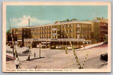 Hotel New Sherbrooke Province Quebec Canada Street View Historic VTG Postcard picture
