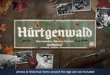 Battle of Hurtgen forest sign autographed by 4th Infantry Division hero & more picture