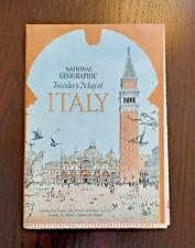 VTG National Geographic Map Traveler's Map of Italy Original Jun 1970 GUC #P1 picture