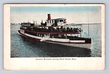 Black Rocks MA-Massachusetts, Steamer SS Merrimac, Vintage c1909 Postcard picture