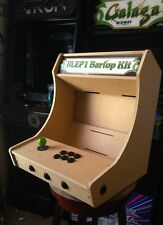 Easy to Assemble 1p Bartop / Tabletop Arcade Cabinet Kit w/ Marquee Holder HAPP picture