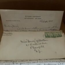 1943 Love Letter from Rutgers University Infirmary Quarantine Valentine’s Day picture