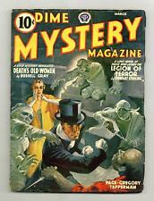 Dime Mystery Magazine Pulp Mar 1941 Vol. 25 #3 VG 4.0 picture
