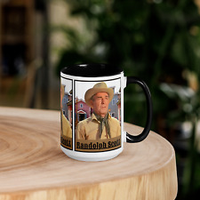 Randolph Scott Western Stars Premium Mug 15 Oz Coffee Cup WESTERN FAN ART picture