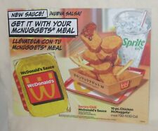 WcDonalds McDonald's Anime Manga Restaurant Promo Card Bilingual Spanish - MINT picture