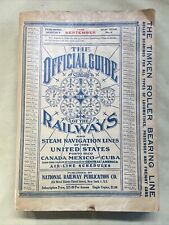 September 1948 Official Guide Railway Steam Navigation Lines Maps Timetable picture