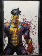 Invincible #1 Tyler Kirkham Battle Damage Virgin Variant (Whatnot) picture