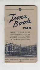 Vintage 1940 , Brotherhood, Railroad, Trainman, Time Book, train picture
