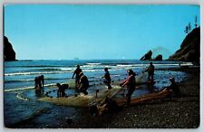 Washington WA - Pacific Ocean Seacoast - Smelt Fishing - Vintage Postcard picture