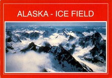 Alaska, Ice Field, Mountains, Glaciation, Southeastern Alaska, Postcard picture