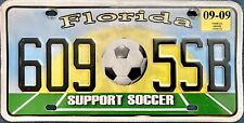 2009 Florida Support Soccer License Plate EXPIRED picture