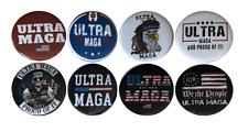 Ultra MAGA Button Collection - Set 1 - 8-pack buttons, 2.25 inch pins picture