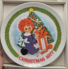 VTG Schmid Raggedy Ann 1977 Christmas Plate Limited Edition picture