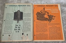 Lot 2 Vtg MY WEEKLY READER 1967 Vol 46 Issue 11 16 Politics News Report Science picture