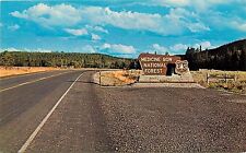 Medicine Bow National Forest WY Wyoming Entrance Sign Postcard picture