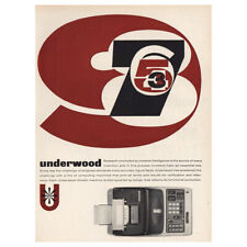 1961 Underwood Adding Machine: Creative Intelligence Vintage Print Ad picture