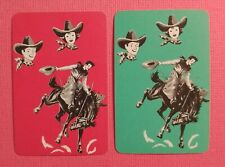 vintage swap playing cards - PAIR OF MINI CARDS 